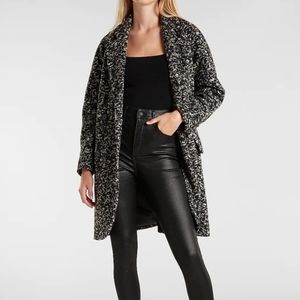 NWT Abatract Print Wool Blend Coat